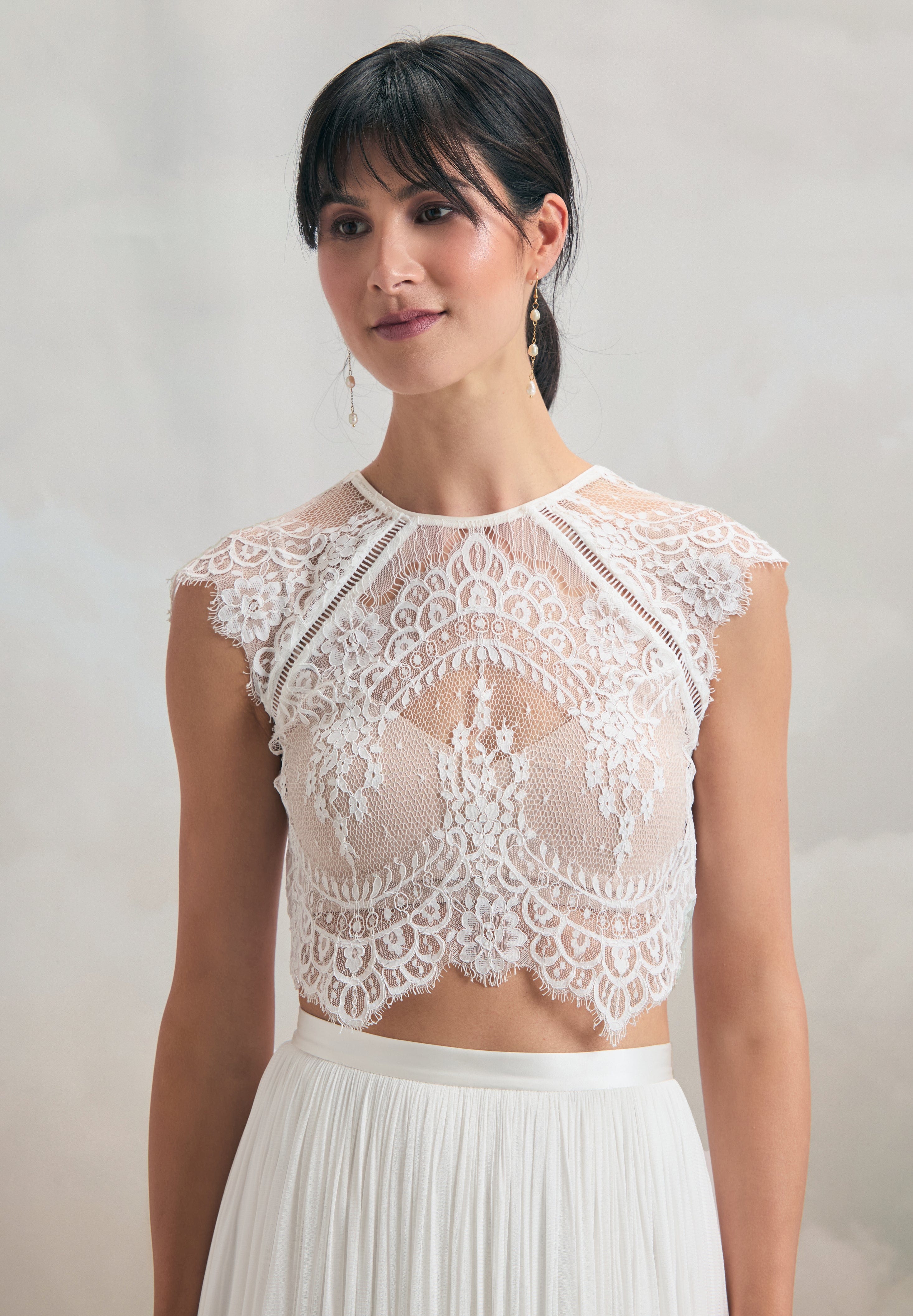 Itala Lace Bridal Top | Wedding Separates | Catherine Deane