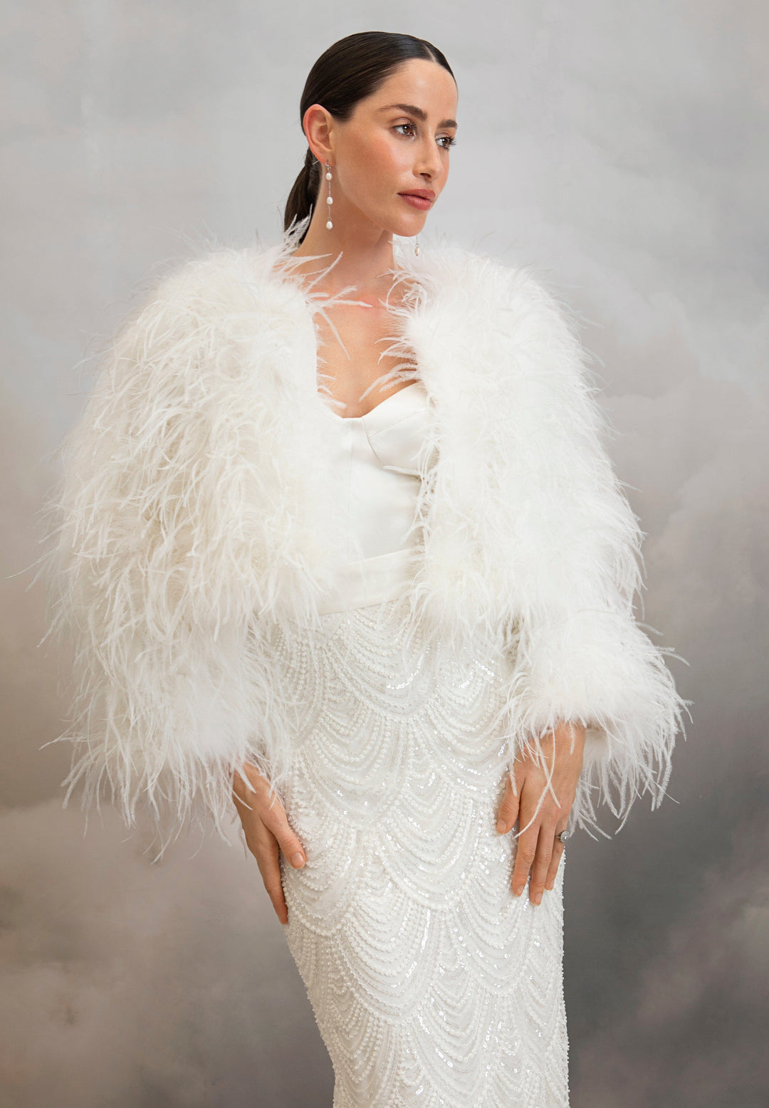 Ostrich feather jacket uk hotsell
