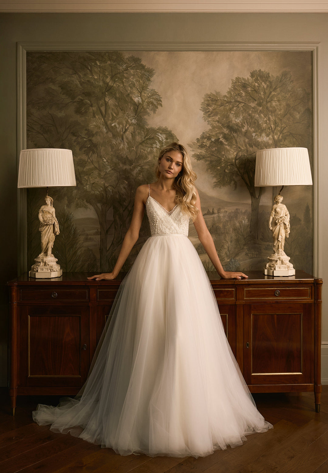 Delmont Gown | A-line Tulle Wedding Dress | Catherine Deane
