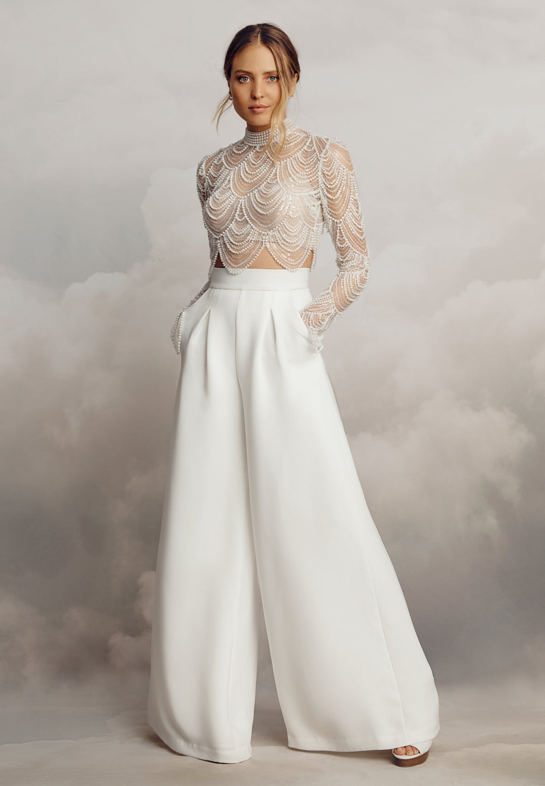 Wide Leg Bridal Trousers Alexis Trousers Wide Leg Bridal Separates