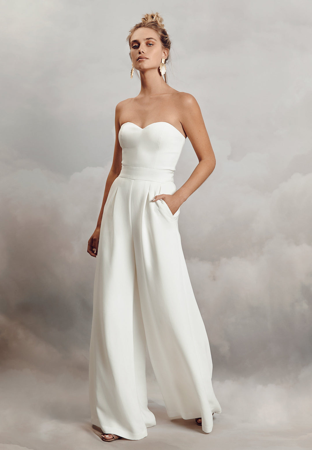 Ryo Jumpsuit Crepe Wedding Jumpsuit Catherine Deane