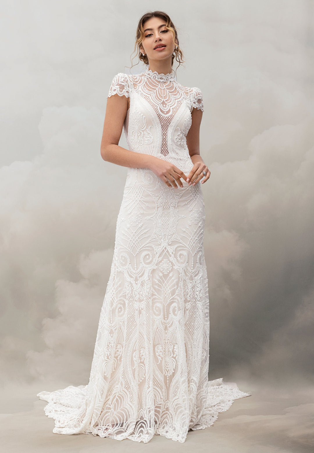 princess polly baby blue dress Temperley London, Peony Sample Wedding Dress Save 80% main image 0